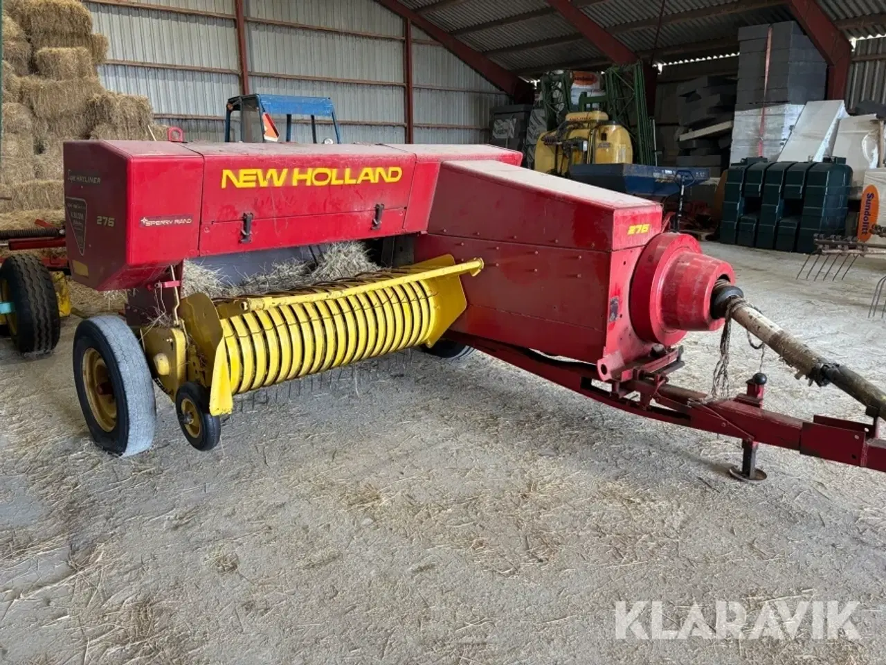 Billede 12 - Ballepresser og vogn New Holland 276