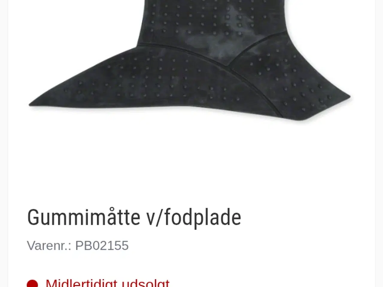 Billede 2 - Måtte til trinbræt på pgo 