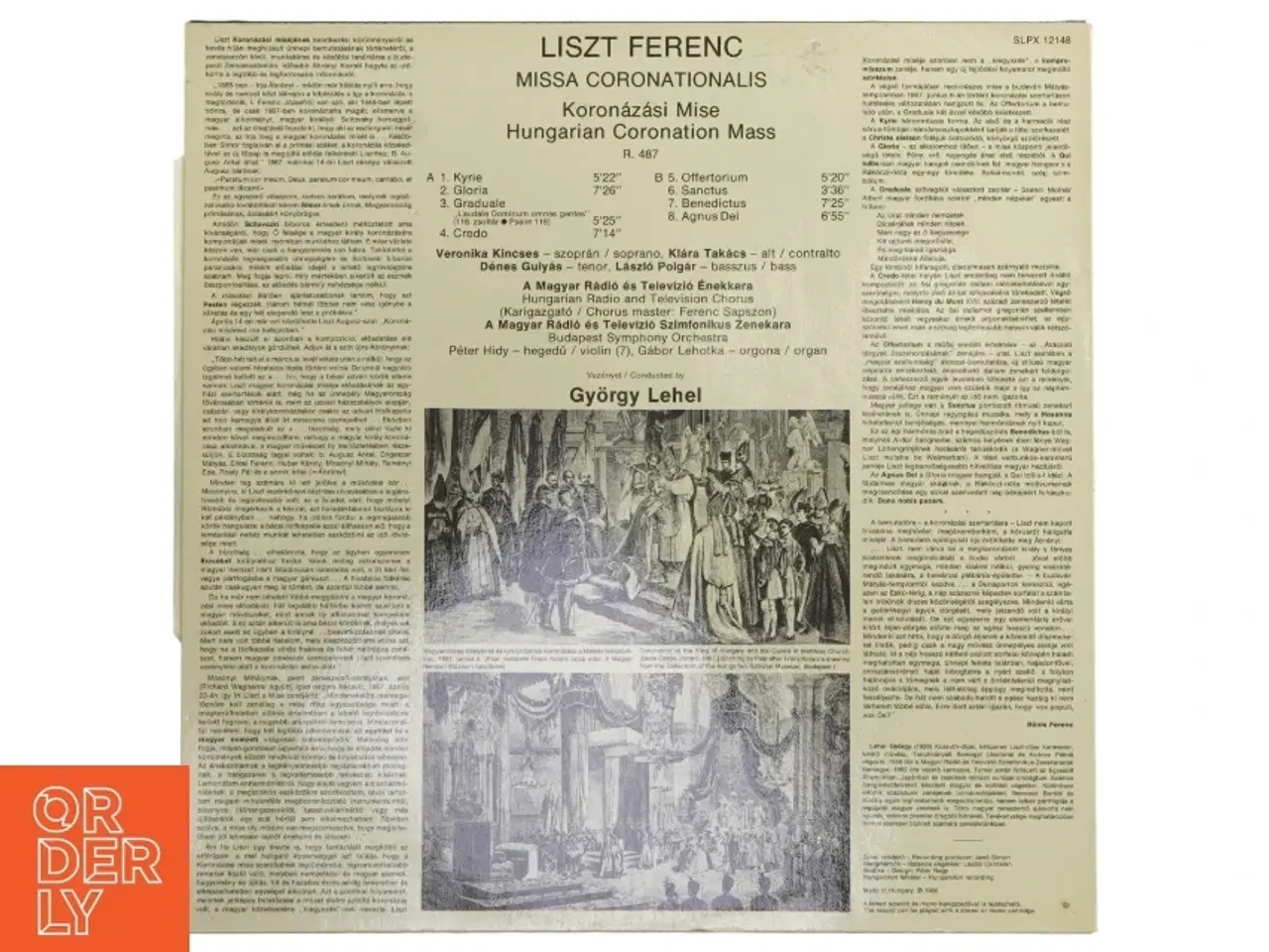 Billede 3 - Liszt: Hungarian Coronation Mass LP
