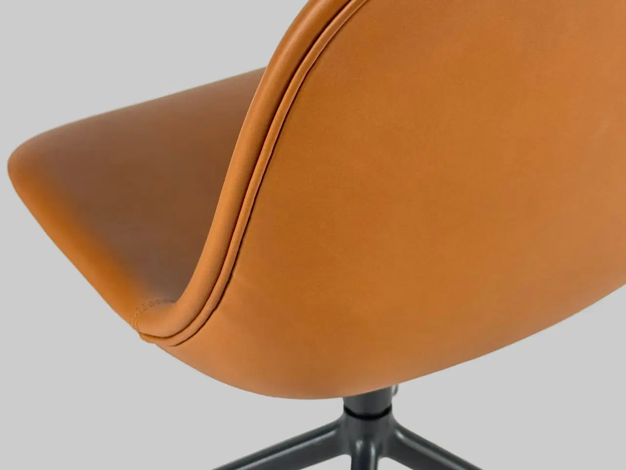 Billede 4 - Muuto Fiber Side Chair Stol – Brun Læder
