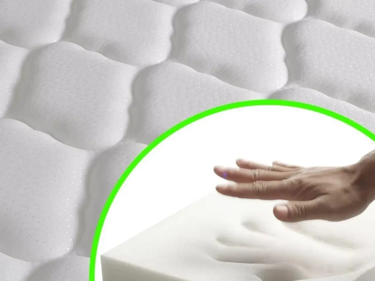 Billede 3 - Hukommelsesskummadras 200 x 140 x 17 cm blød