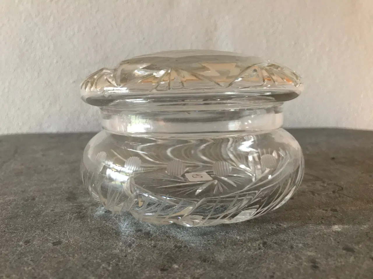 Billede 3 - Krystalglas skål / lågskål (vintage)