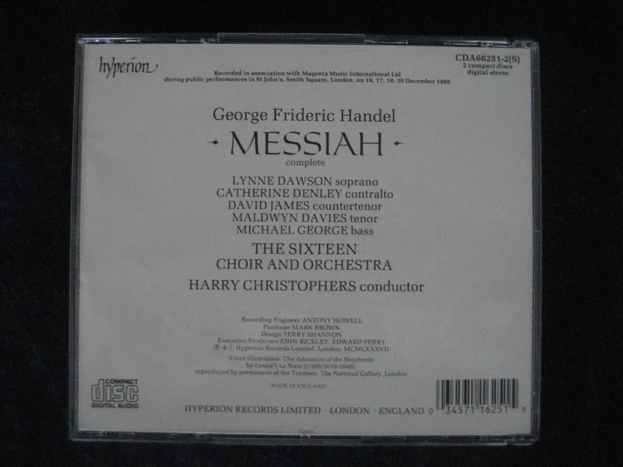 Billede 2 - CD-box med Handels Messiah