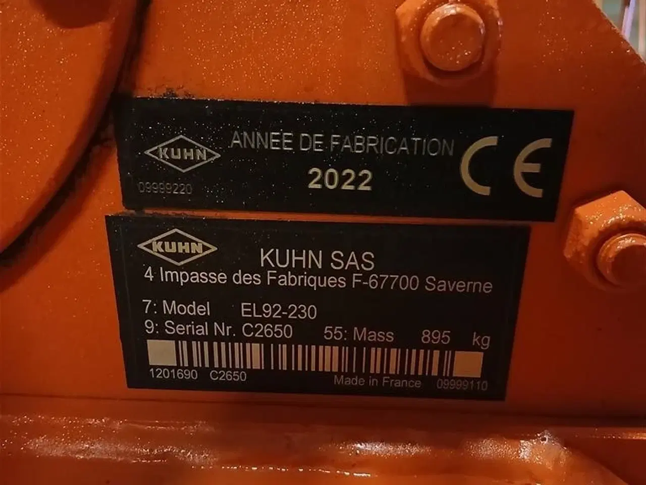 Billede 4 - Kuhn EL 92-230 Som ny! kun kørt 10ha