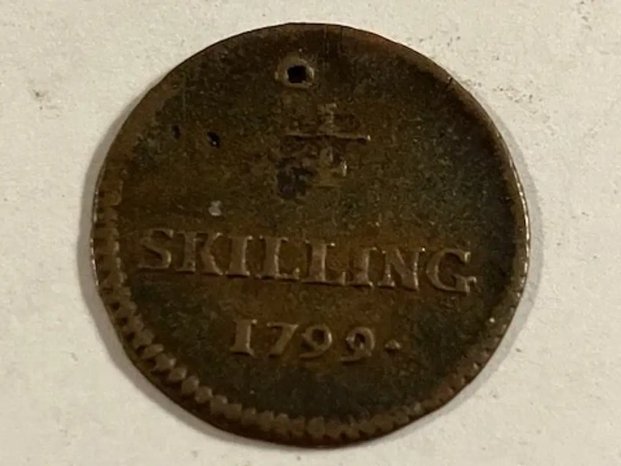 Billede 1 - 1/4 skilling 1799 Sverige