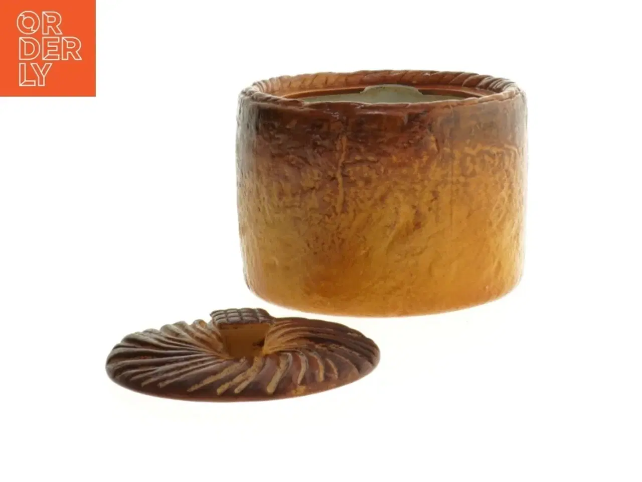 Billede 2 - Antik fransk Pillivuyt Terrine Paté Keramisk beholder med låg (str. Ø 13 cm)