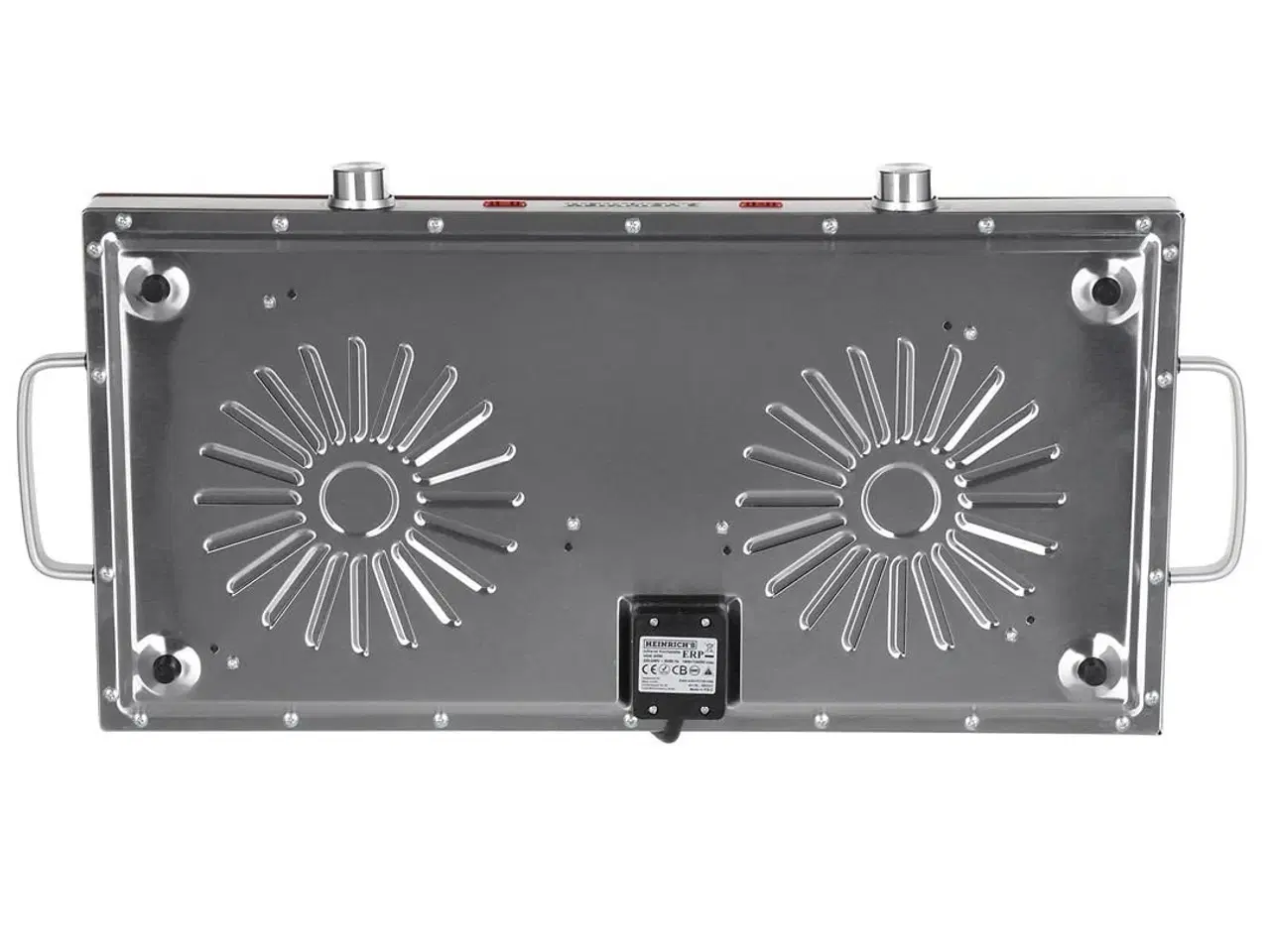 Billede 5 - Dobbelt elektrisk kogeplade HEINRICH'S HDK 8696 – keramisk, 2 zoner
