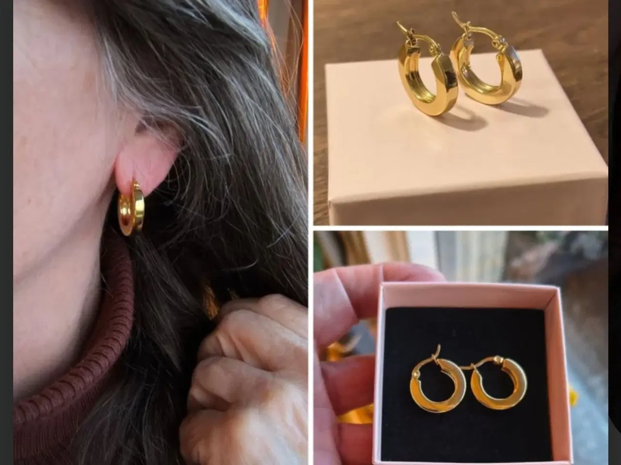 Billede 1 - Super flotte hoops øreringe ❤️