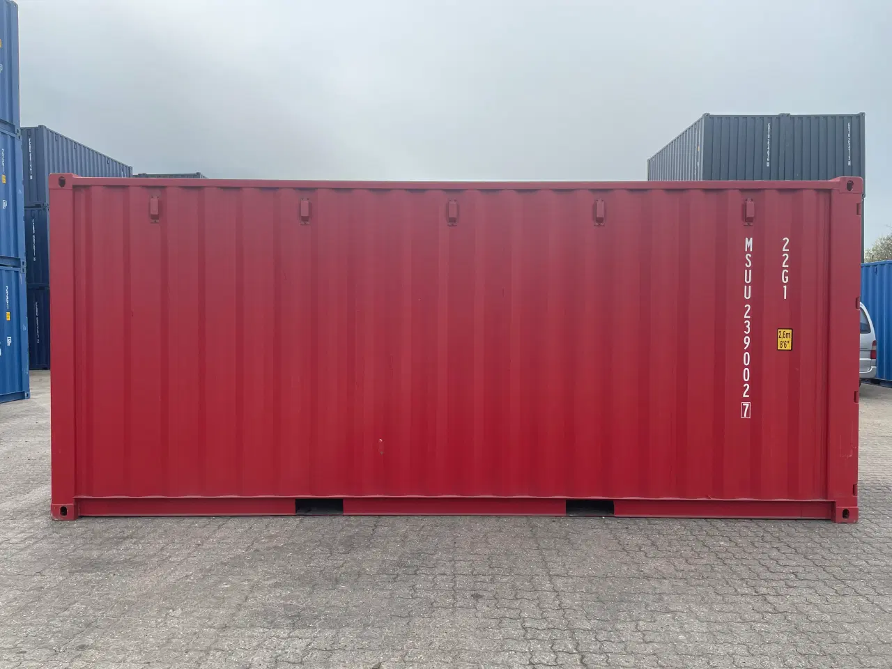 Billede 5 - 20 fods container Ny, i Rød