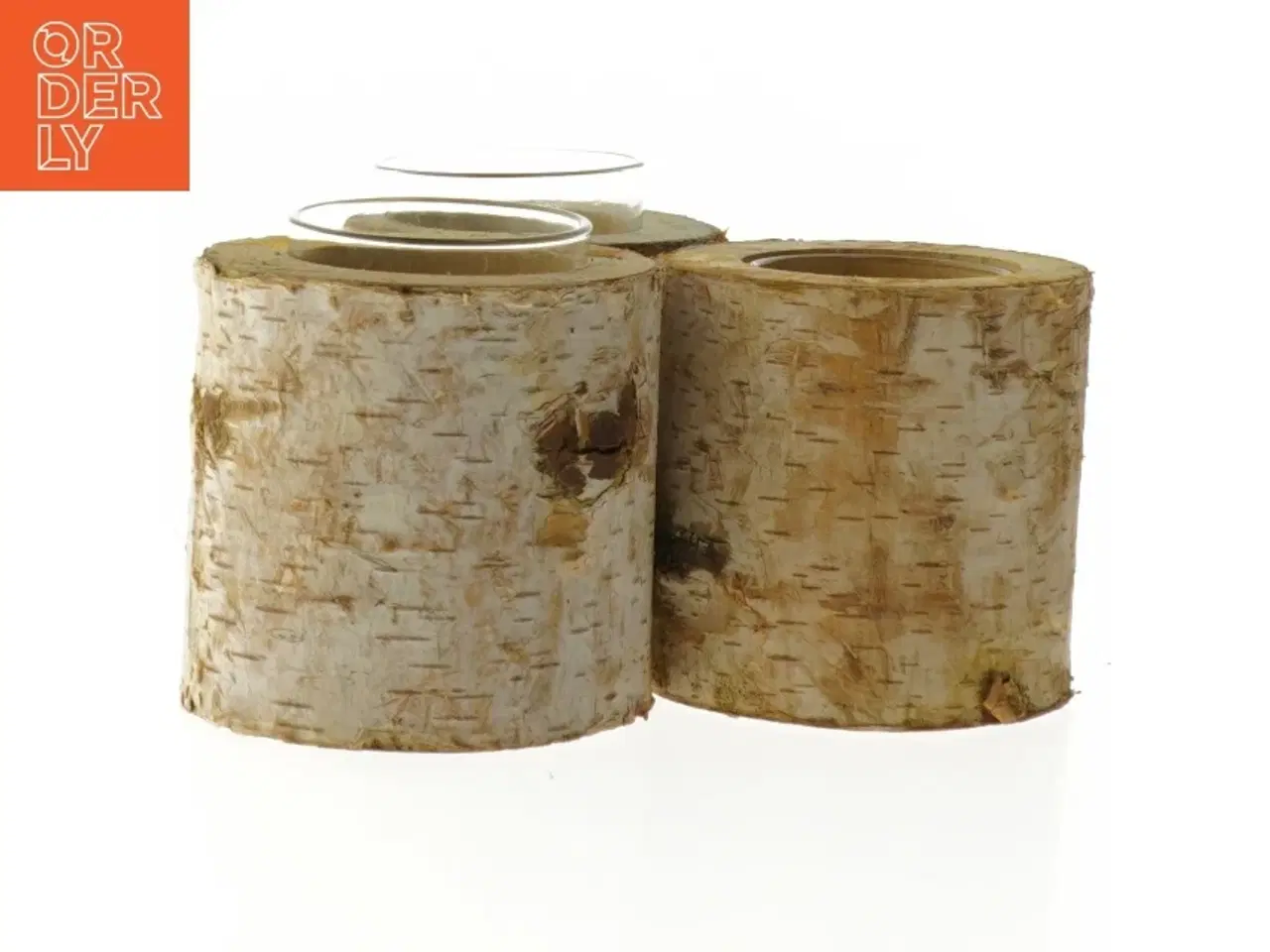 Billede 2 - Broste Sæt med tre birketræ fyrfadsstager (str. 8 cm)