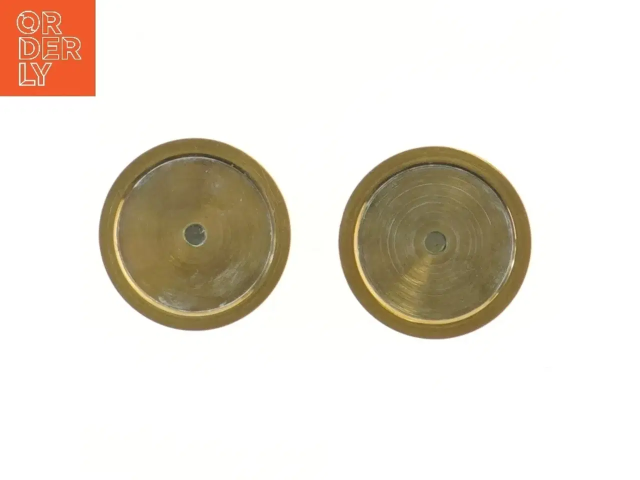 Billede 3 - Messing lysestager 2 stk (str. 2 stk 7,5 cm)