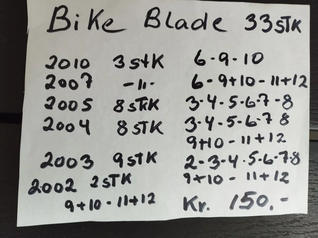 Billede 3 - 33 stk. Blade Bike.. Nedsat. Se liste over numre p