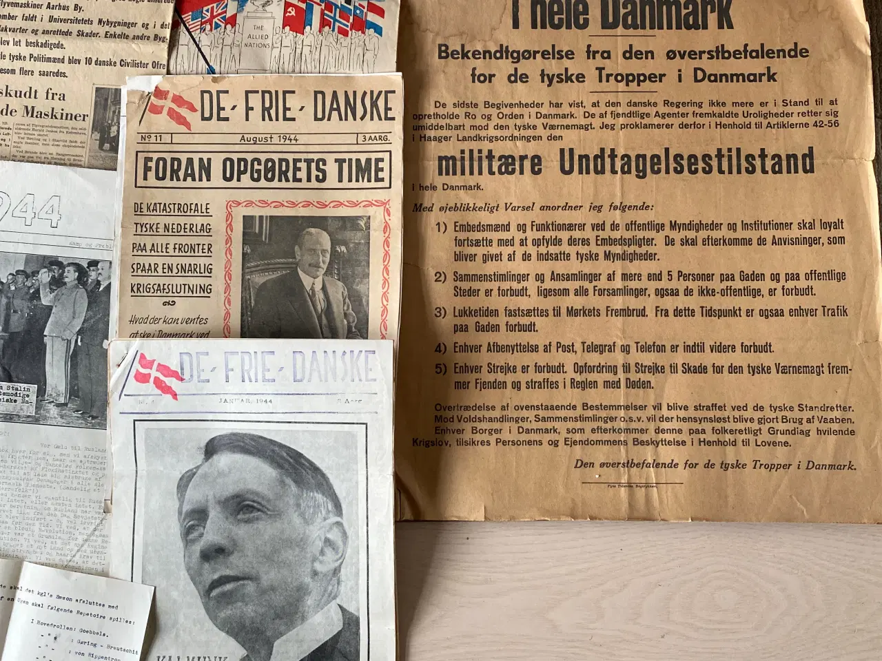 Billede 3 - 2. Verdenskrig diverse papirer