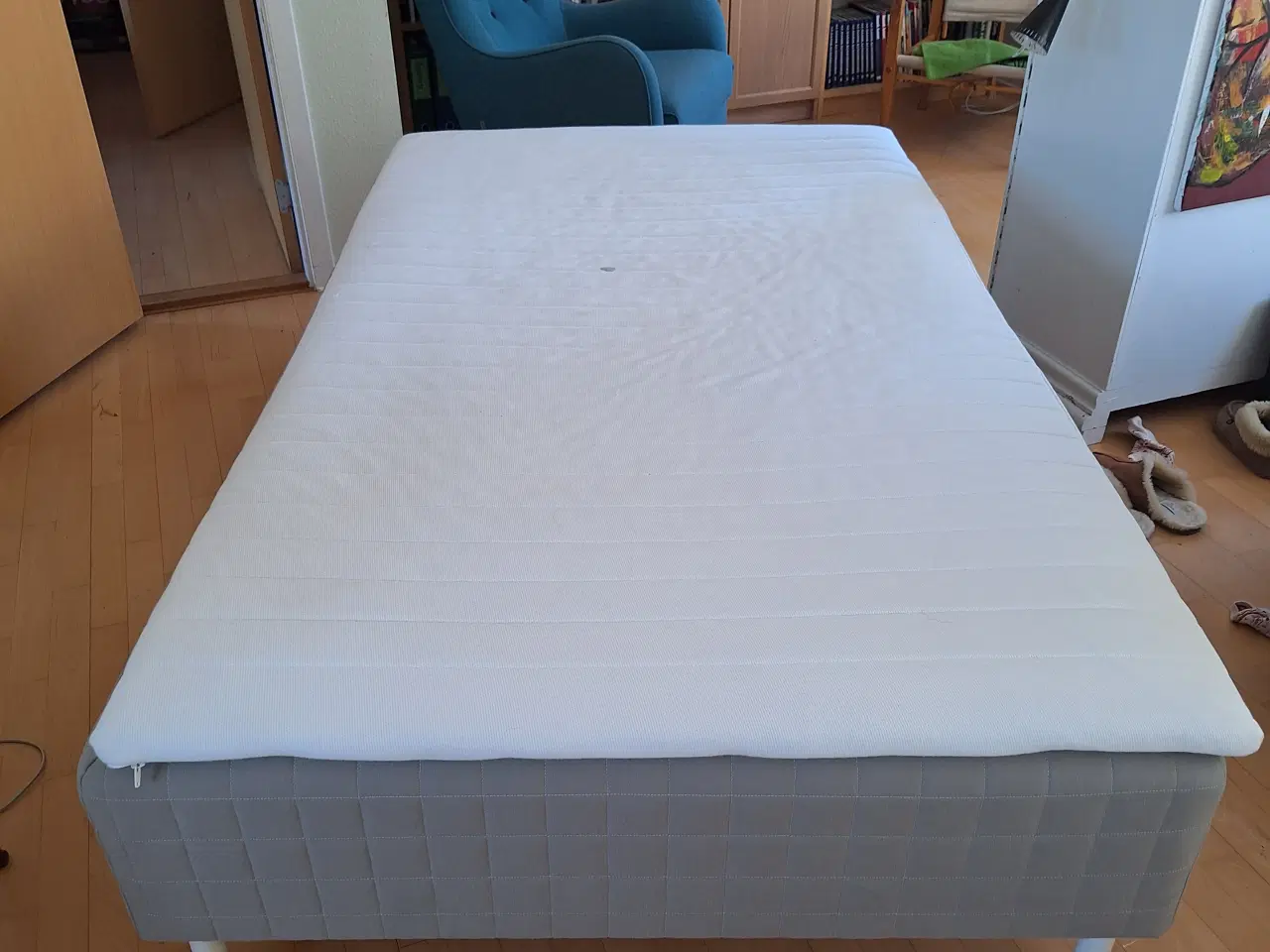 Billede 1 - Boksmadras med topmadras