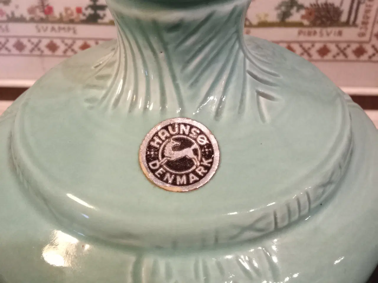 Billede 4 - Flot Haunsø keramik bordlampe