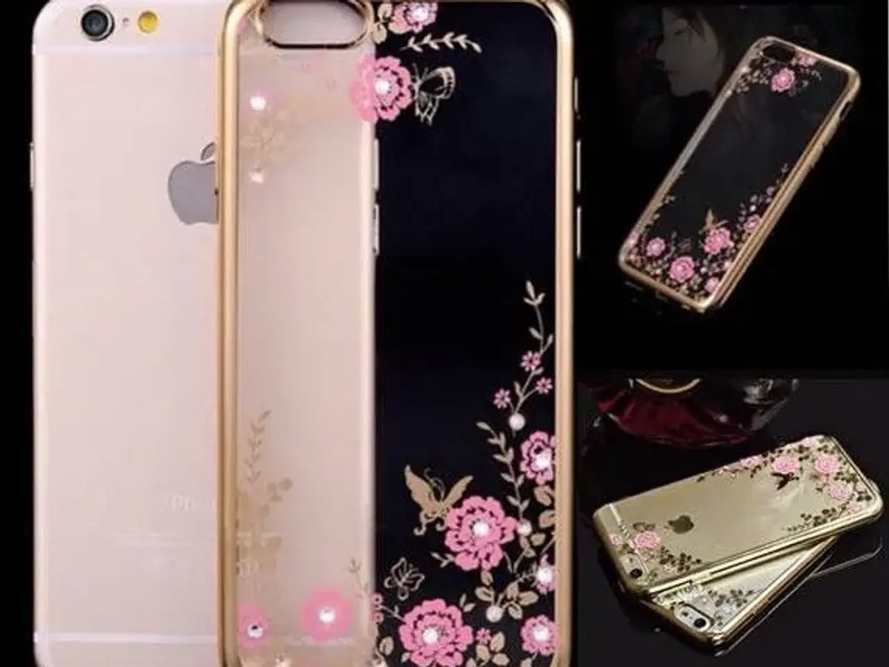 Billede 6 - Silikone cover med similisten blomster til iPhone 