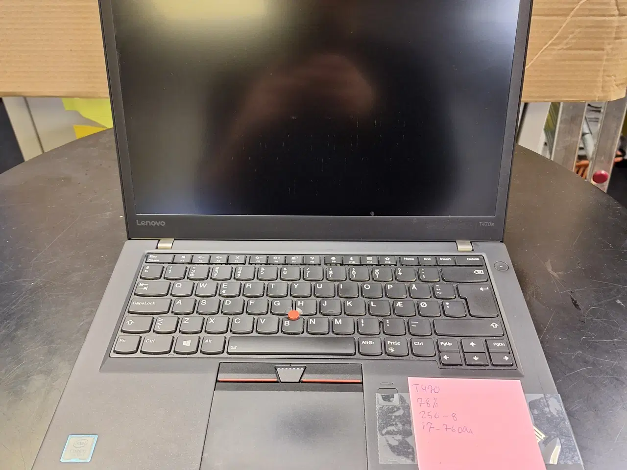 Billede 1 - Lenovo T470s - 256gb SSD - 8gb RAM - i7-7600u