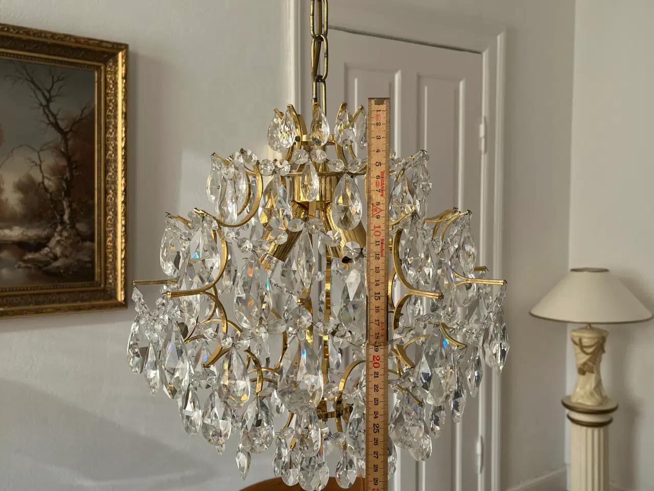 Billede 11 - Lysekrone og 2 stk lampetter