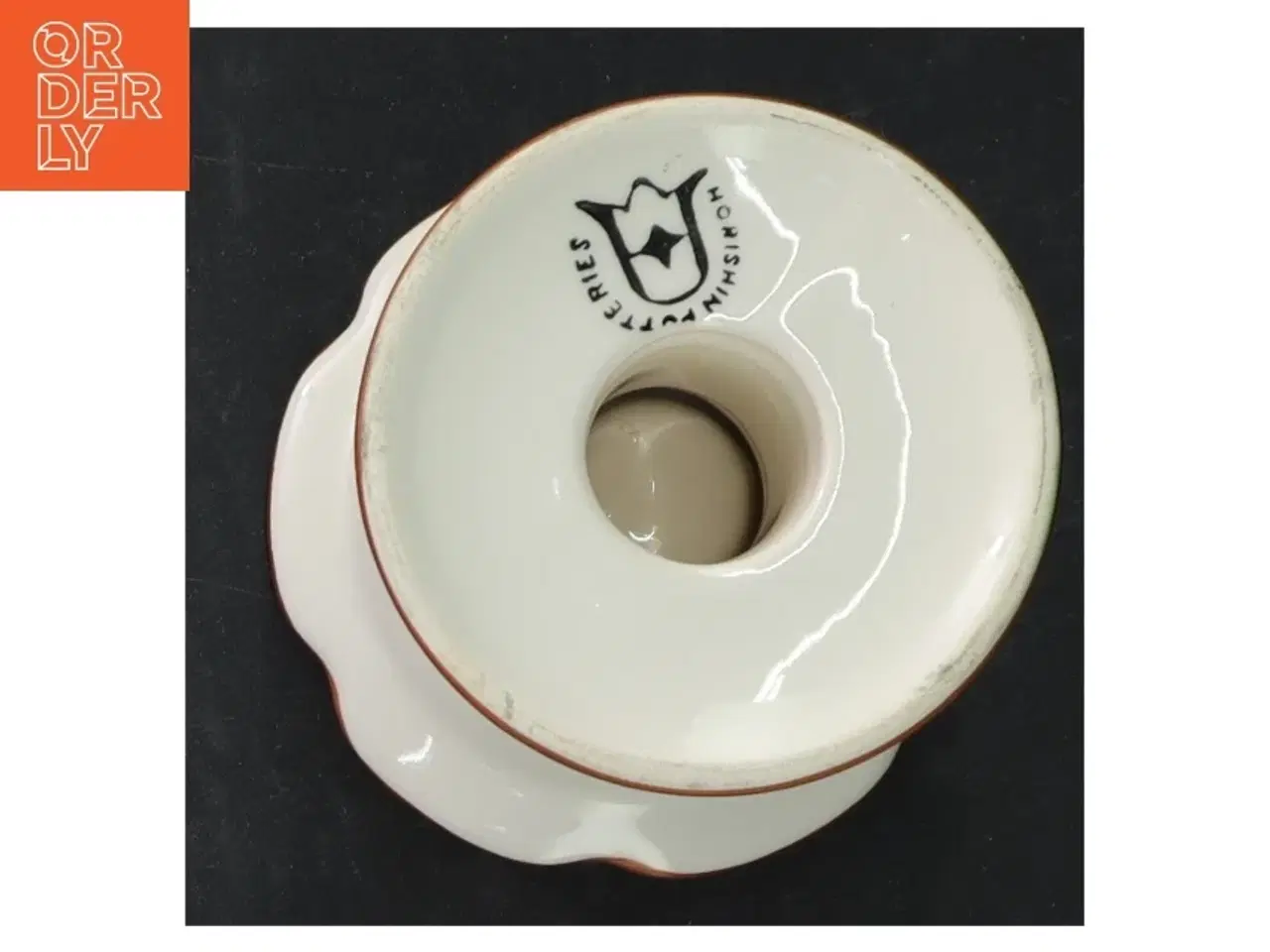 Billede 7 - Sæt af to dekorerede lysestager fra Horishin Potteries (str. 13 cm. og 9 cm)