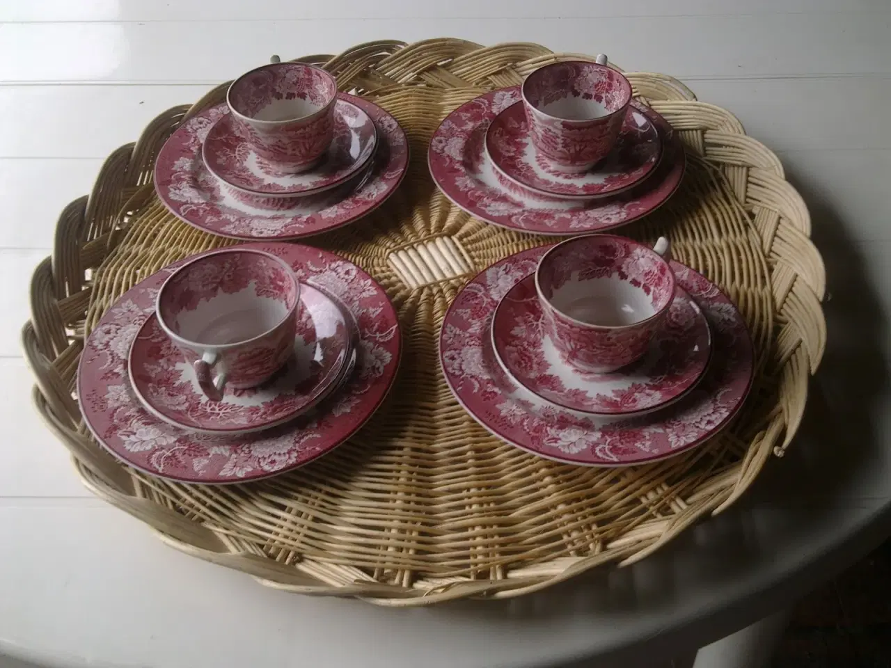 Billede 1 - Rød Paris" Woods Ware Mocca kopper 