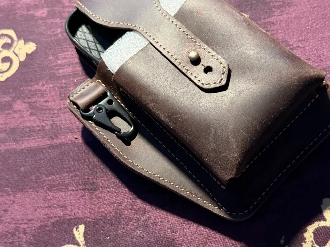 Billede 6 - NYT Mobil bælte Taske i Kærnelæder Iphone /Android