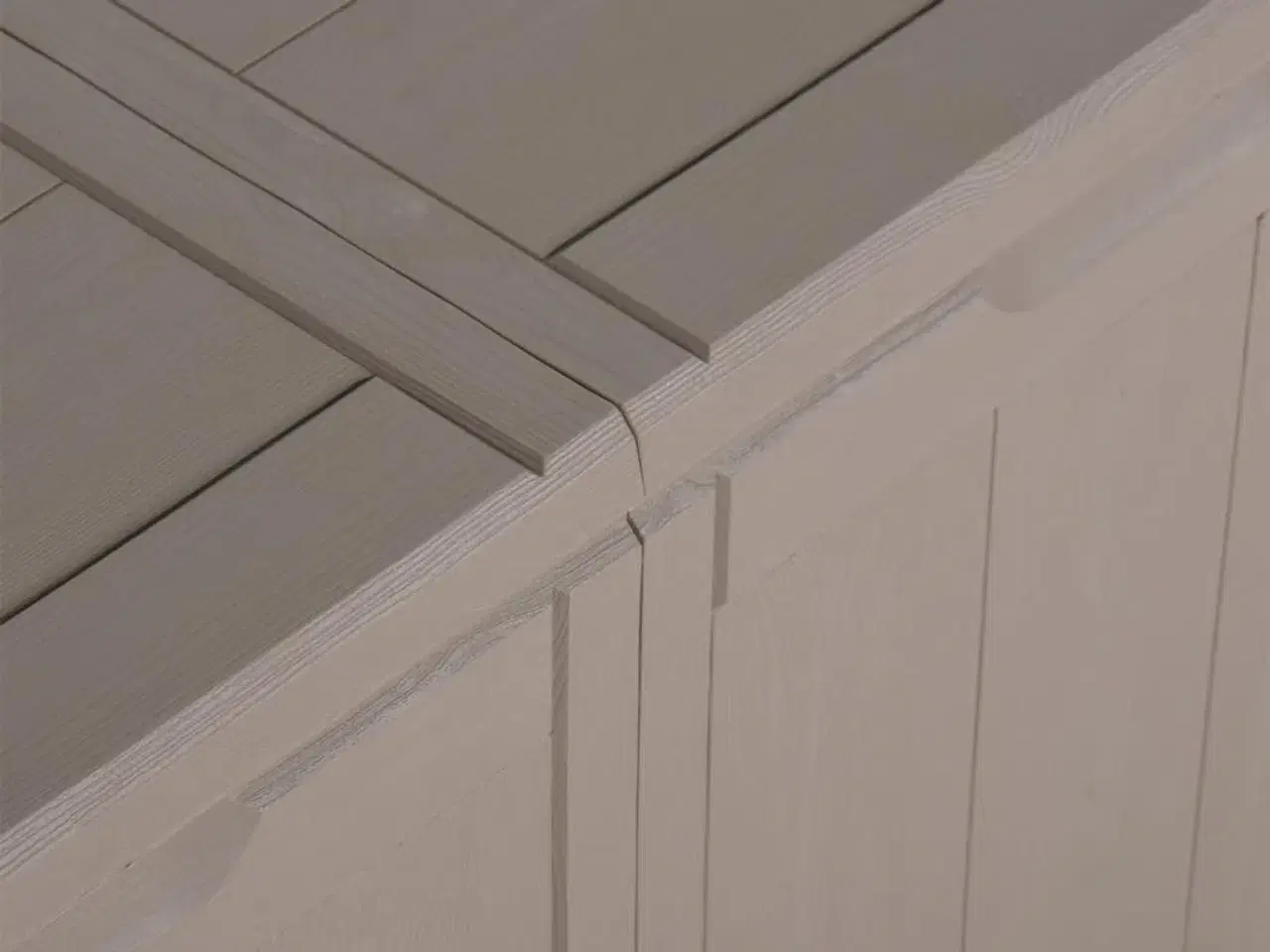 Billede 5 - Opbevaringskasse til haven 270 l PP-trælook brun