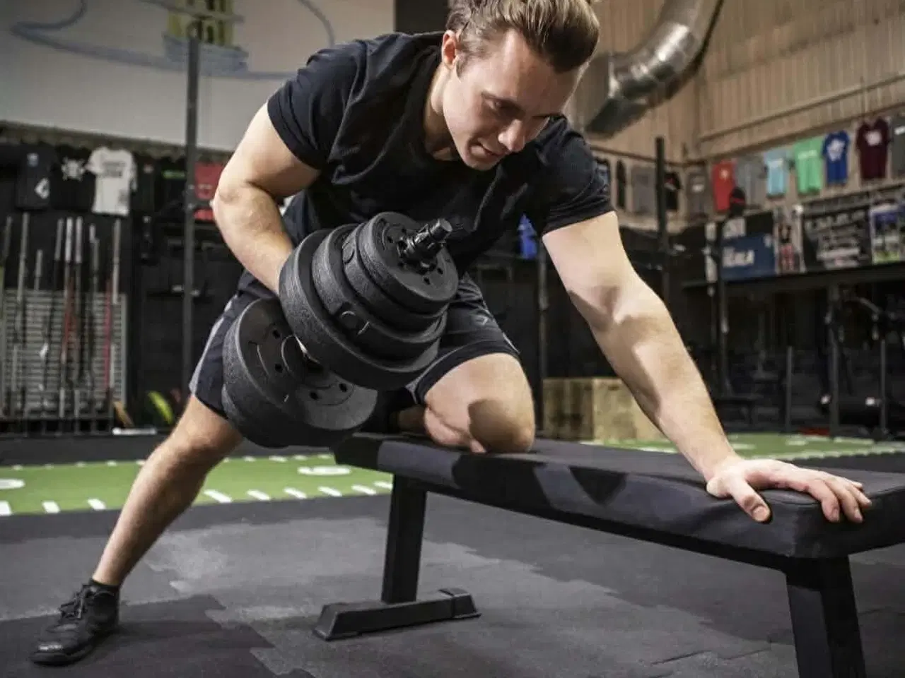 Billede 9 - Håndvægte 2x20kg – Premium Bituminøs Kvalitet