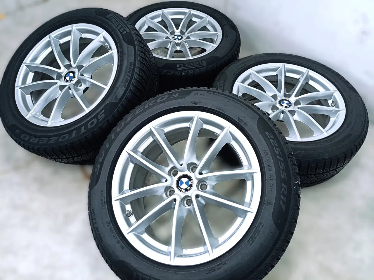 Billede 2 - 5x112 17" ET27 nav 66,6ø BMW vintersæt inkl.TPMS