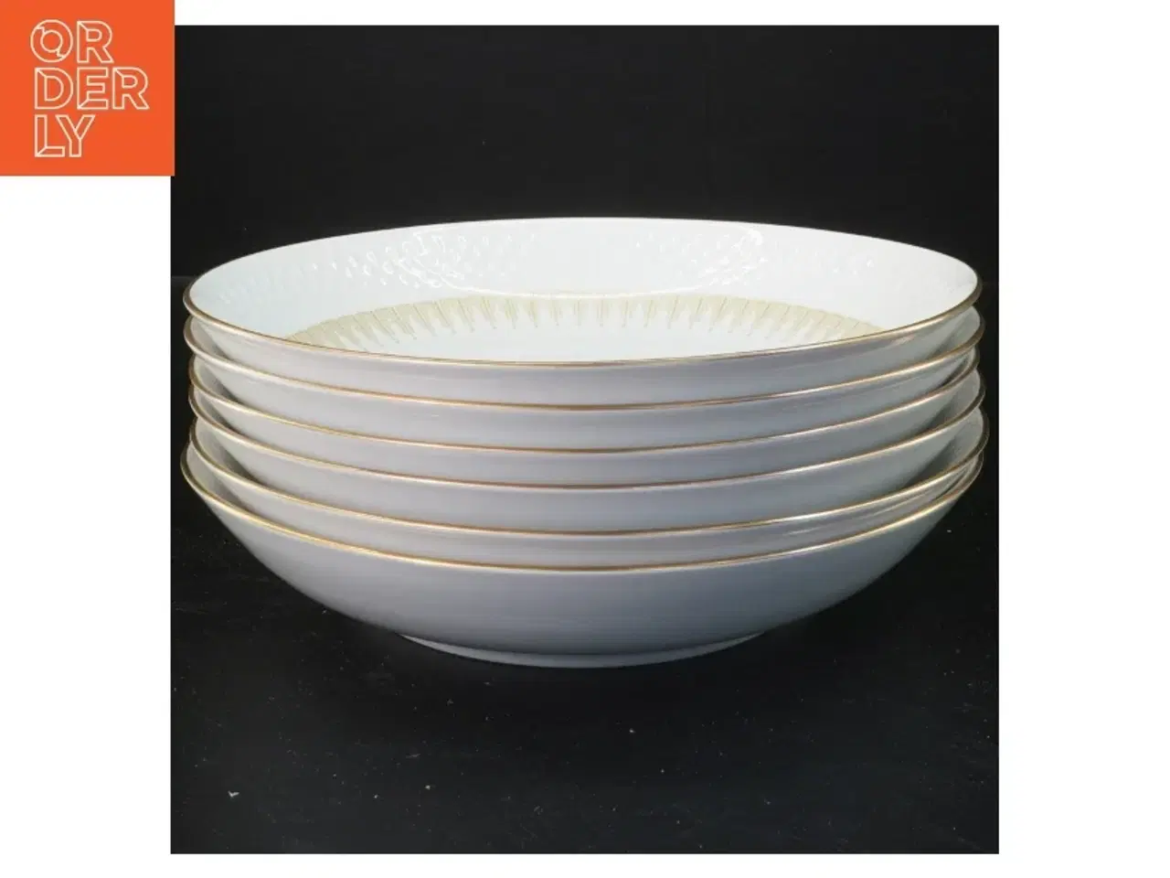 Billede 1 - Sæt af 6 porcelænstallerkener fra Arzberg (str. Hvis i mangler paller, så er vi sat dem over under den nye reol derovre)