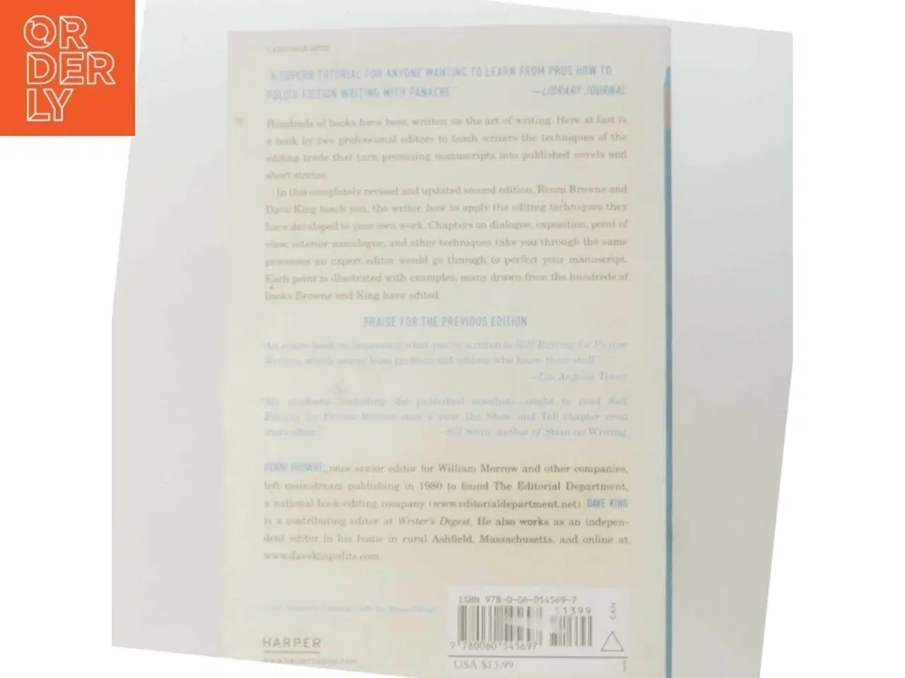 Billede 3 - Self-Editing for Fiction Writers, Second Edition (Bog)