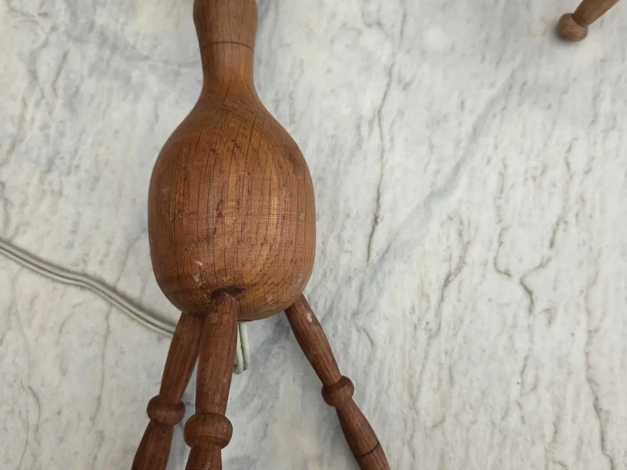 Billede 6 - Vintage 2 stk.teaktræs bordlamper fra 1950erne.