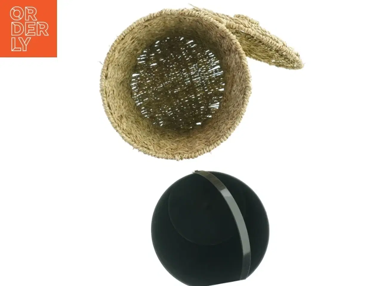 Billede 5 - Flettet toiletspand VEGBY 5L søgræs med spand (str. 25 x ø 20 cm)