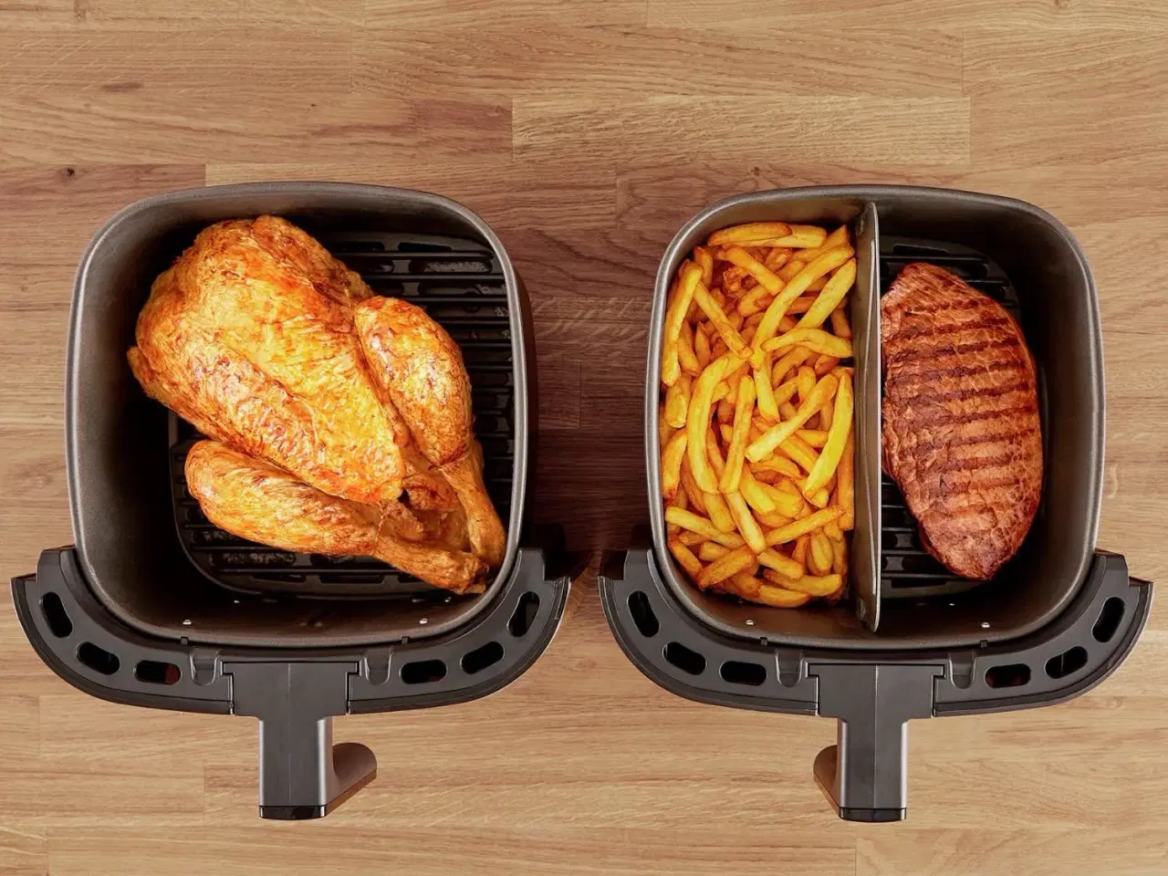 Billede 4 - OBH Nordica Airfryer Easy Fry & Grill XXL 2in1 Sil