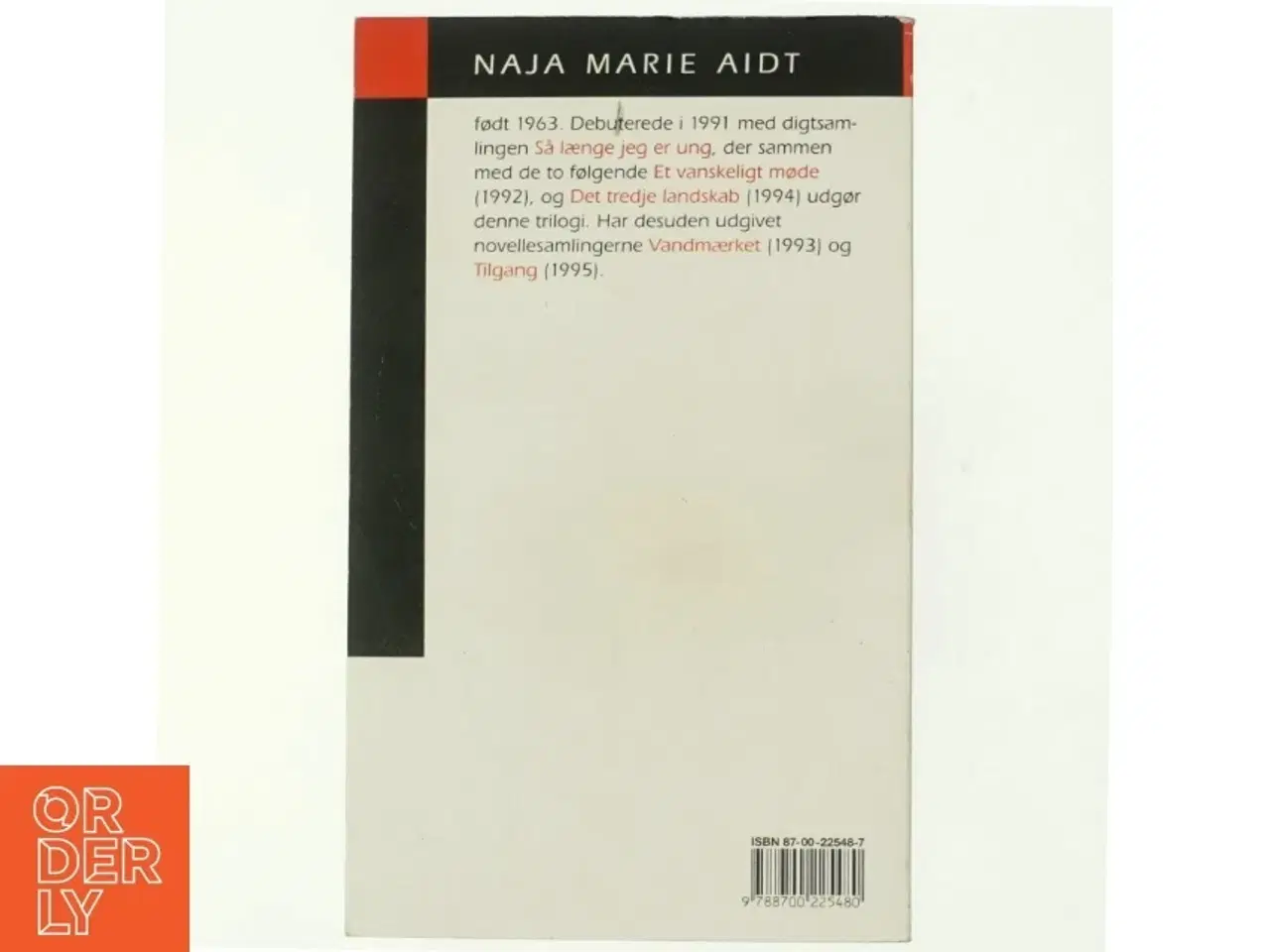 Billede 3 - Trilogi : digte af Naja Marie Aidt (Bog)