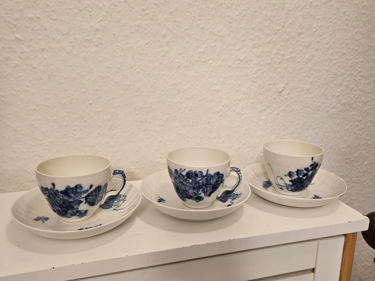 Billede 1 - Royal Copenhagen Blå Blomst kaffekopper 