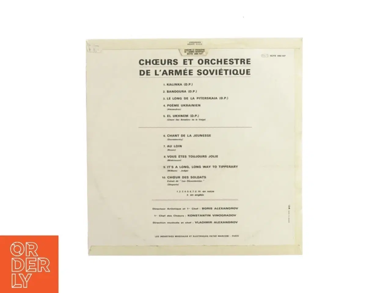 Billede 2 - Chæurs et Orchestre de L'armée Soviétique Vinylplade
