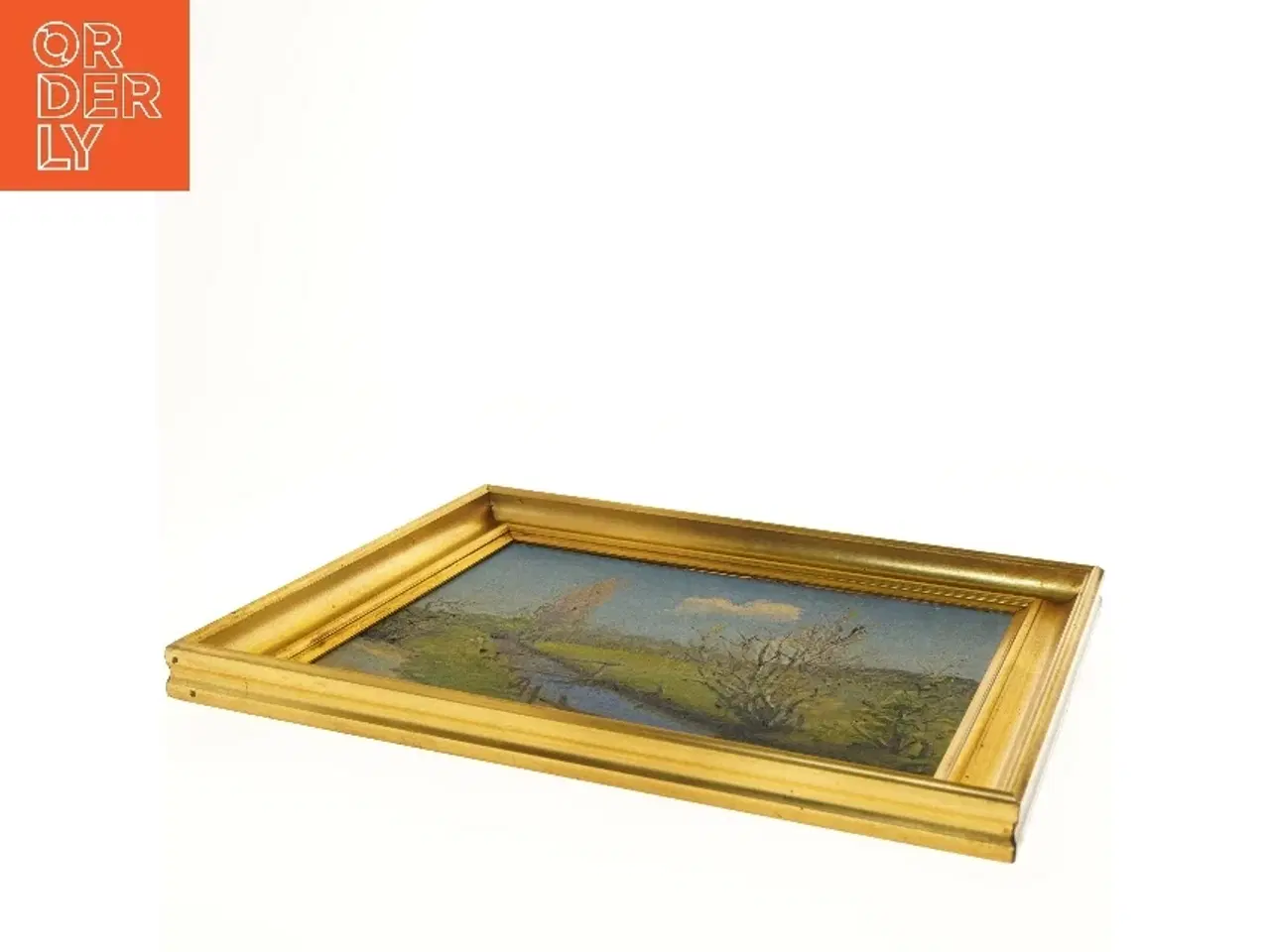 Billede 3 - Oliemaleri af landskab (str. 47x39,5 cm)