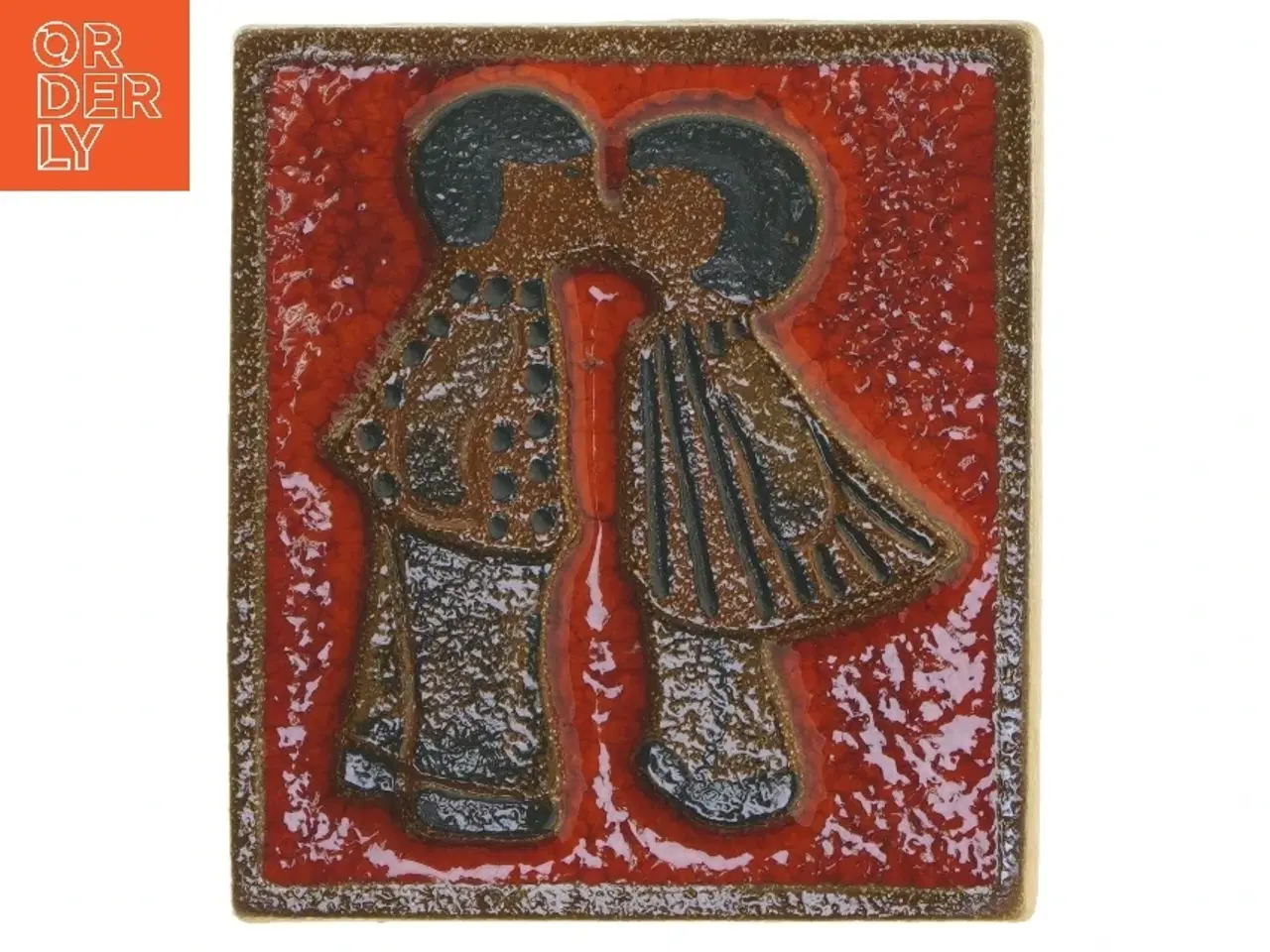 Billede 1 - Keramisk vægdekoration (str. 17,5x15,5 cm) fra Søholm