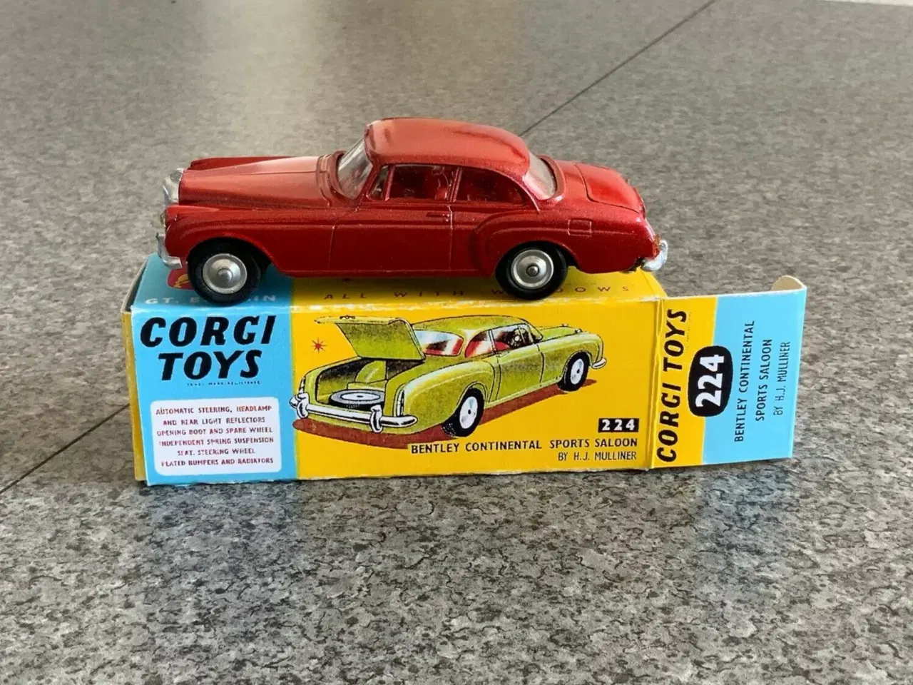 Billede 1 - Corgi Toys No. 224 Bentley Continental Saloon