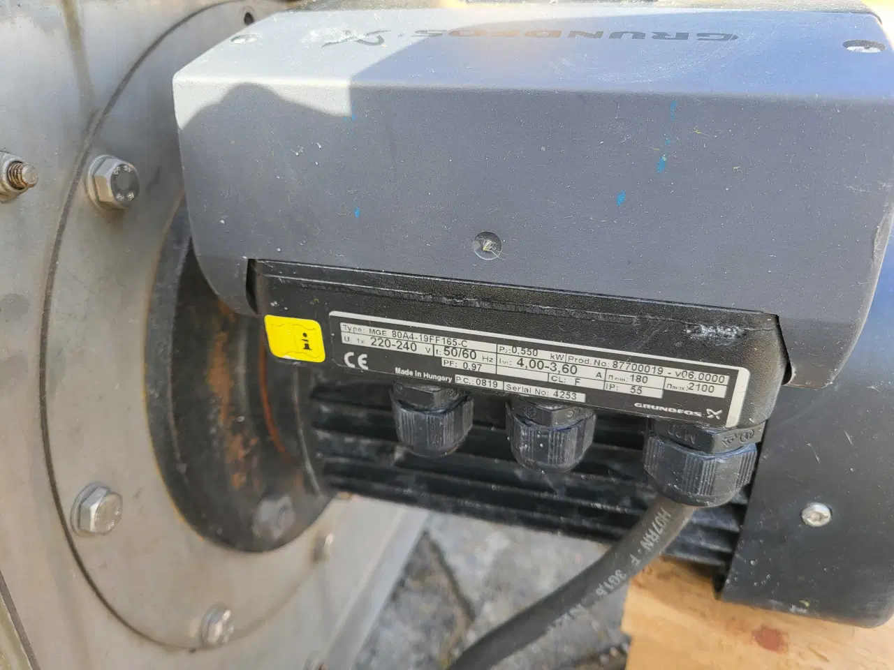 Billede 2 - Kraftig sugemotor bl.a. til støvopsamling