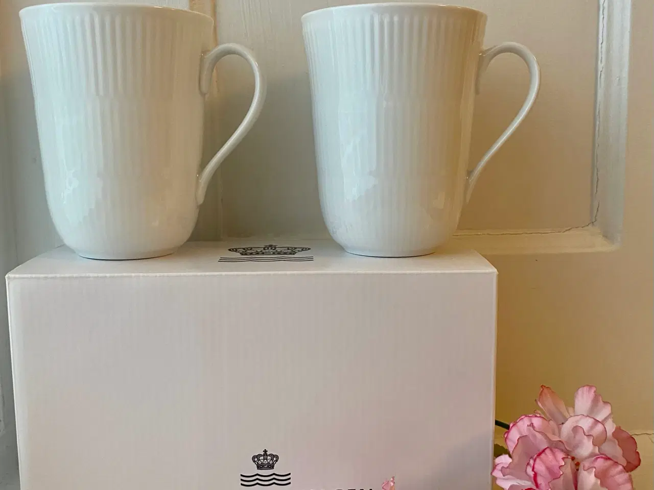 Billede 6 - Nyt og ubrugt: Yndigt sæt tidløs RC riflet krus (2