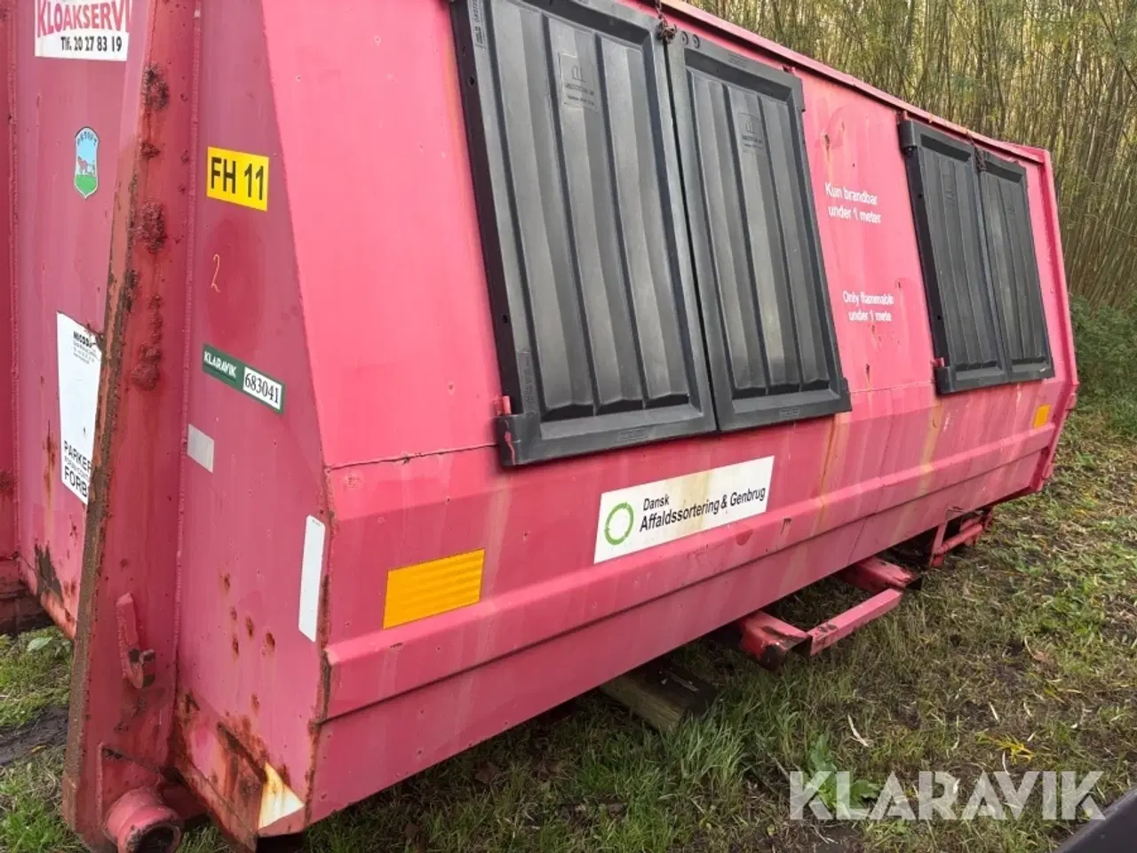 Billede 3 - Miljøcontainer Miljø-Art 4000 type L 3/3 mm