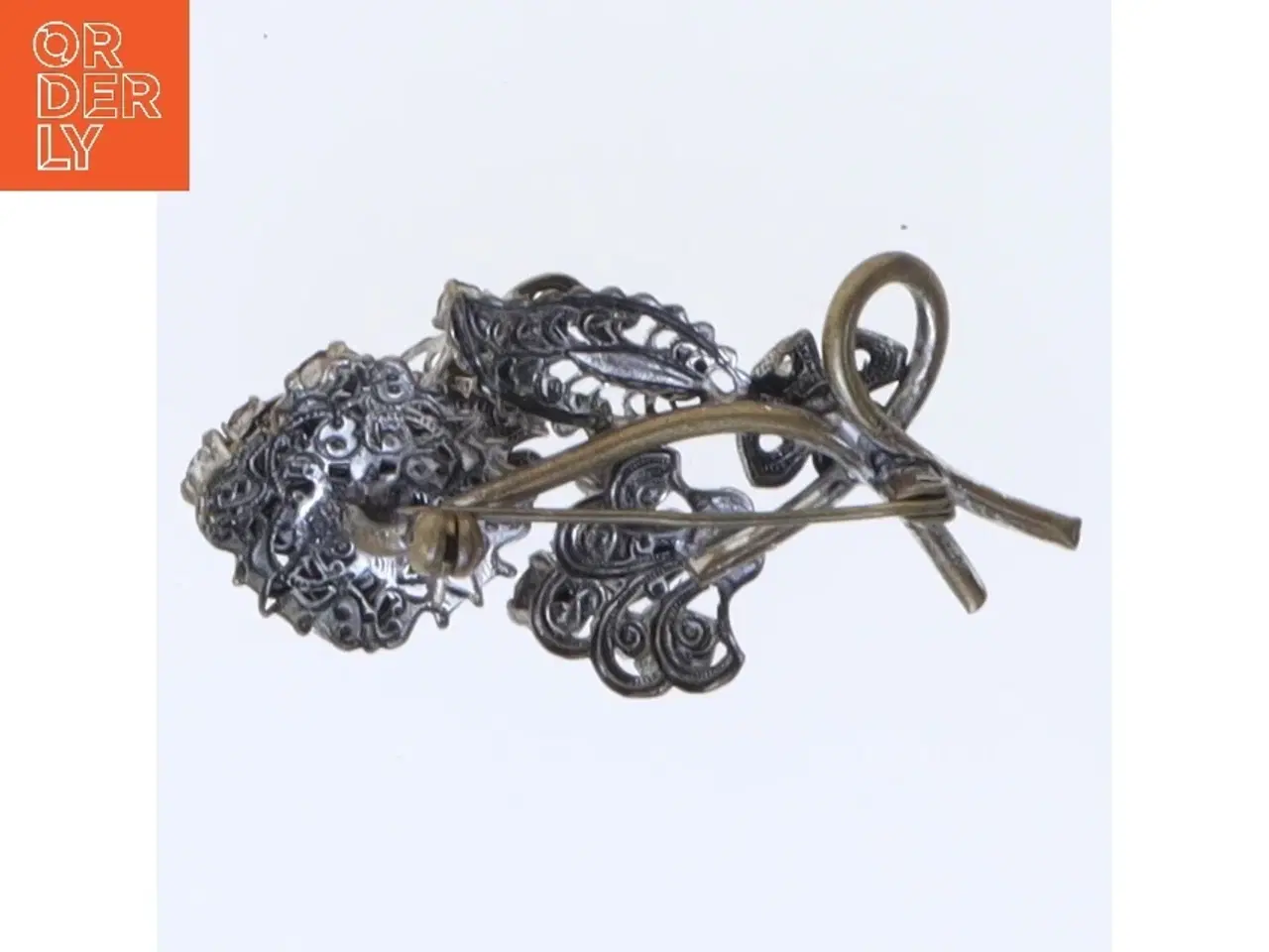 Billede 2 - Vintage broche med lilla sten (str. 5,5 cm)