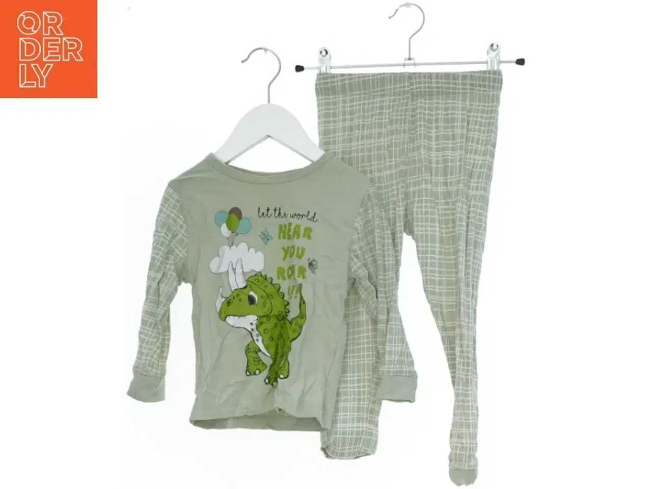 Billede 1 - Børnetøj sæt med dino print fra Skagen (str. 92)