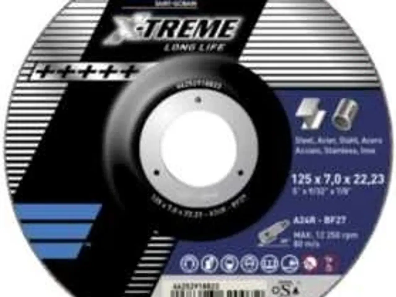 Billede 1 - Slibeskive 125x7,0x22 x-treme
