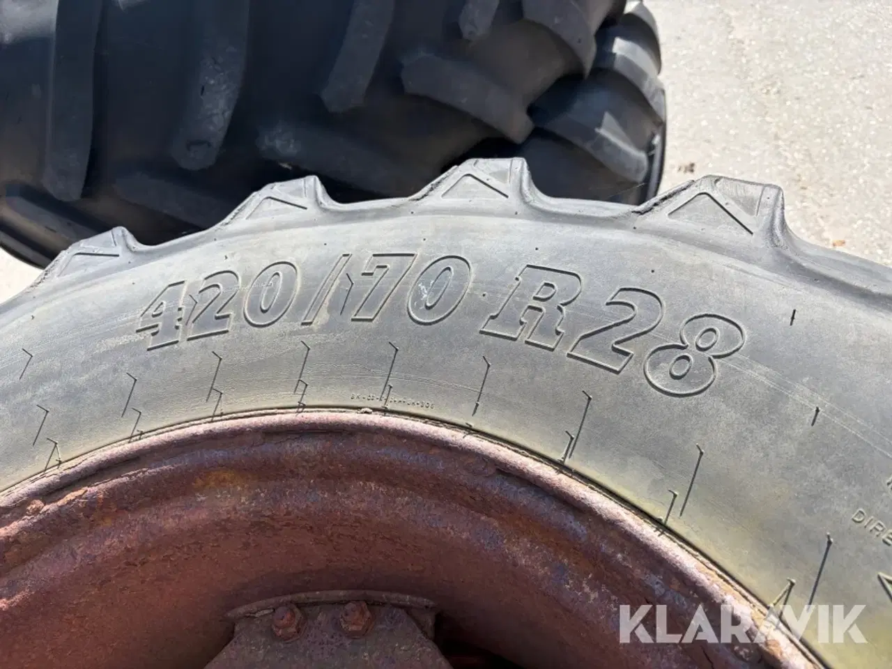 Billede 4 - Landbrugshjul Michelin + Agrimax 600/65R38 + 420/70R28 4 hjul