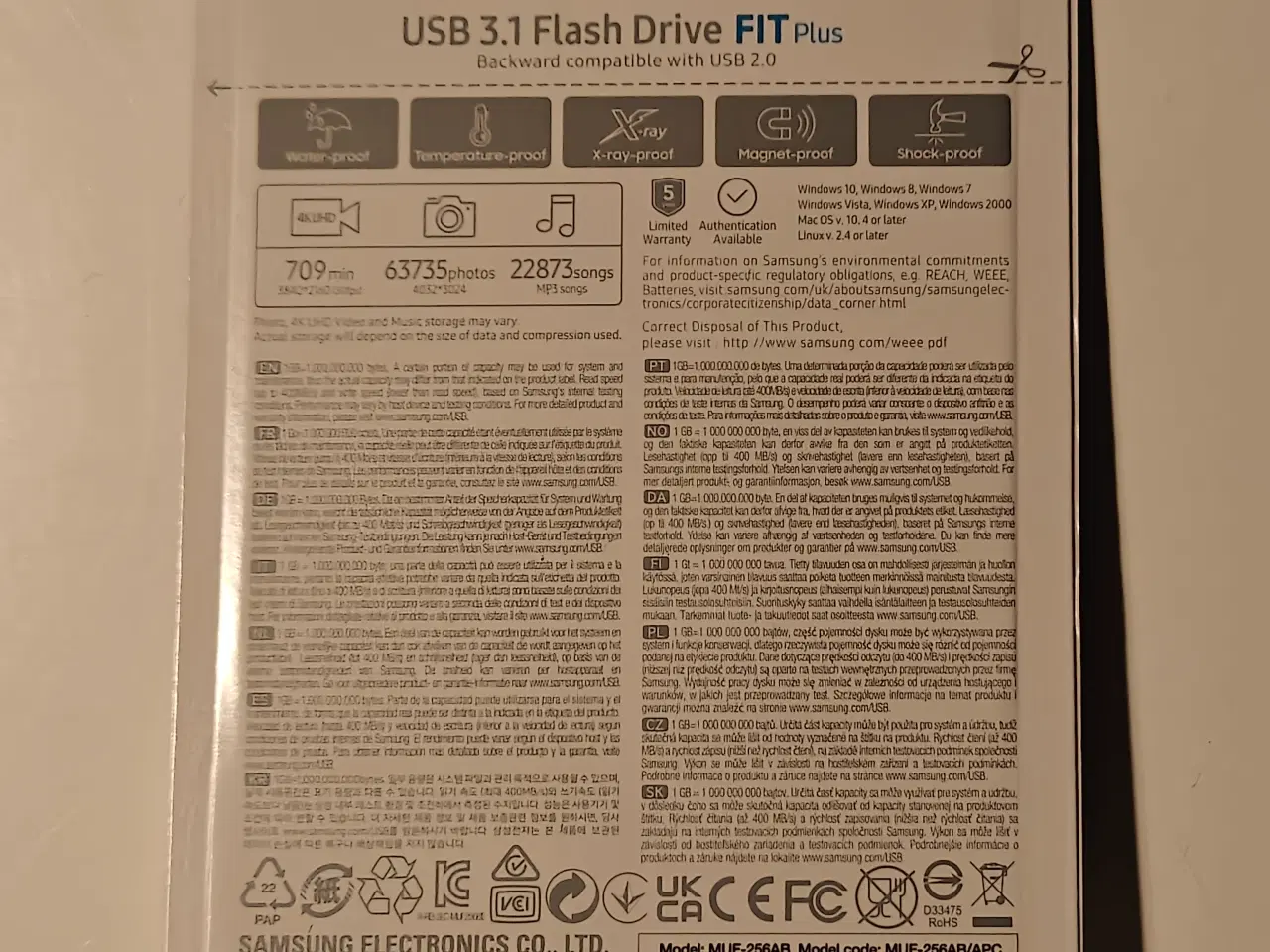 Billede 2 - Samsung FIT Plus USB 3.1 Flash Drive 256GB ny.