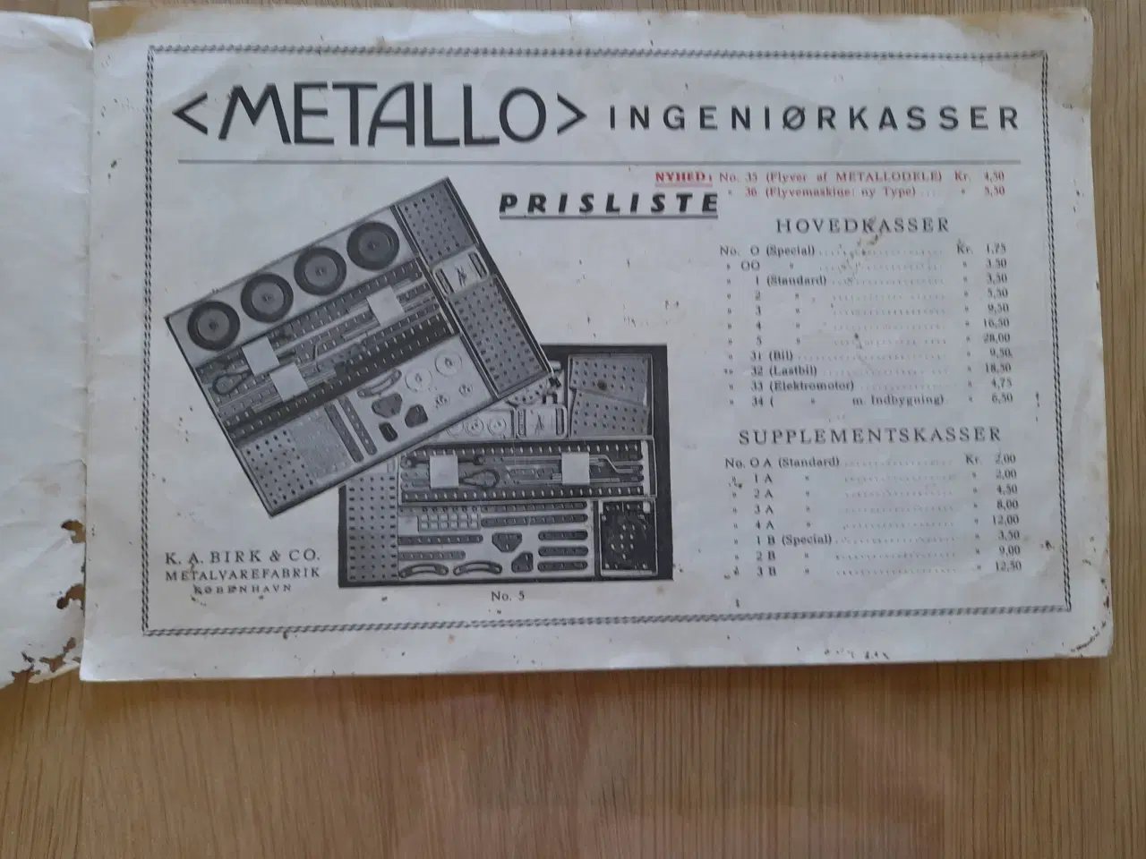Billede 3 - Metallo ingeniørsæt no. 1A