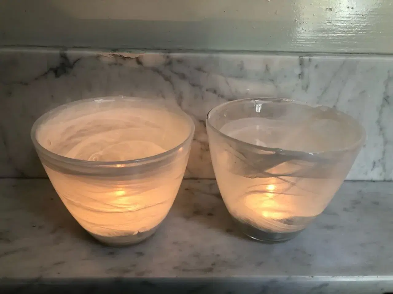 Billede 2 - Håndlavede glasstager