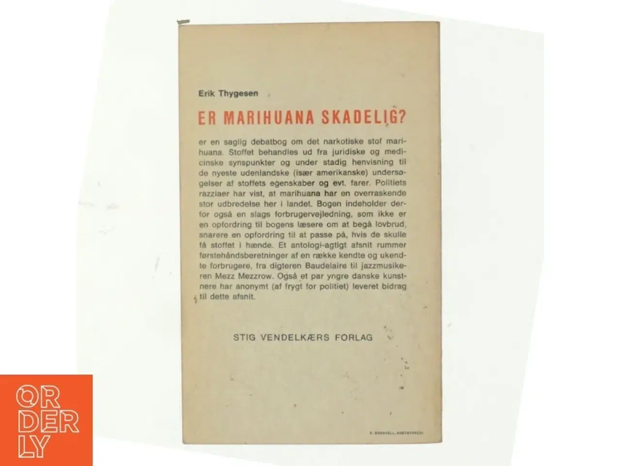 Billede 3 - Er marihuana skadelig? af Erik Thygesen (bog)